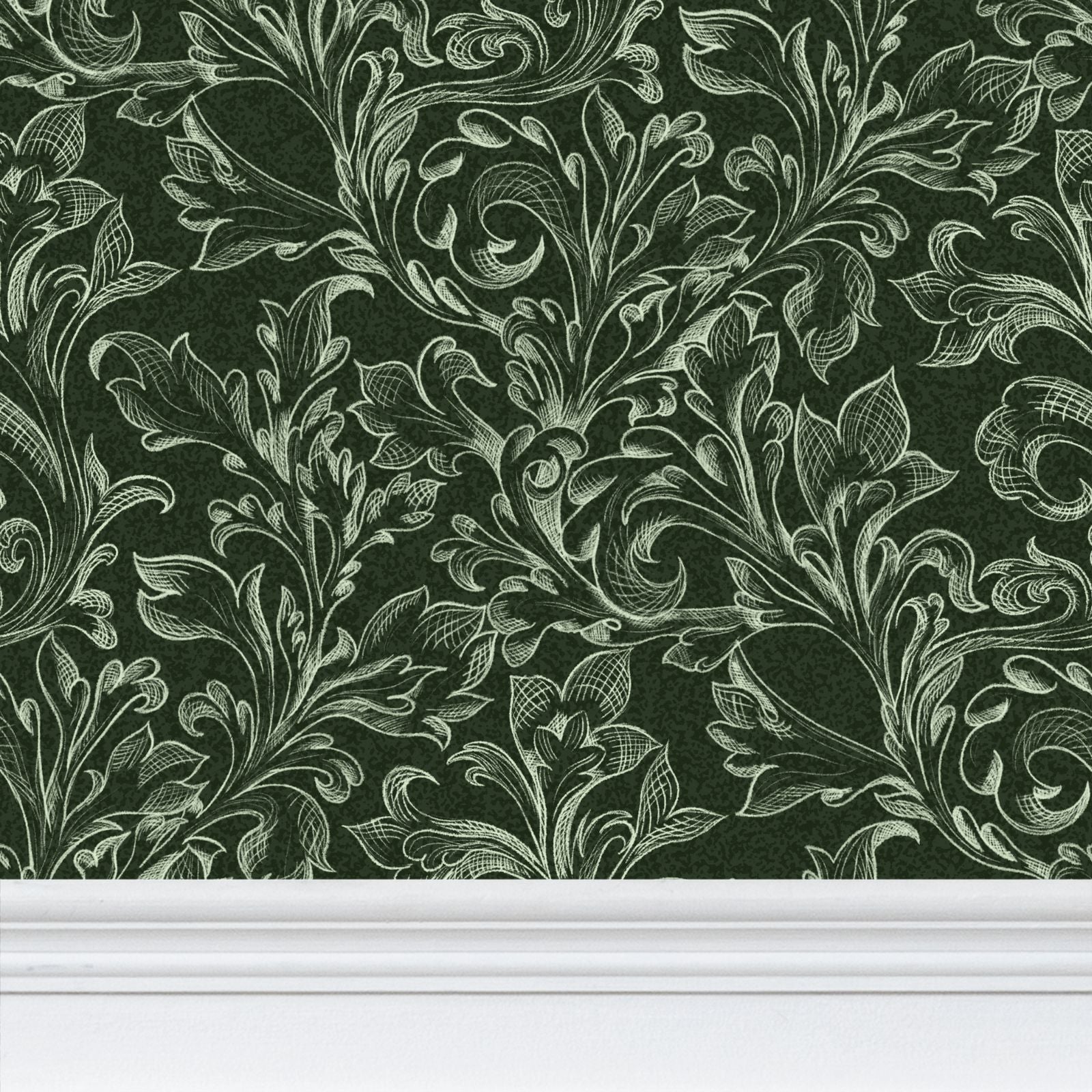 The Acanthus Trail - Forest Green