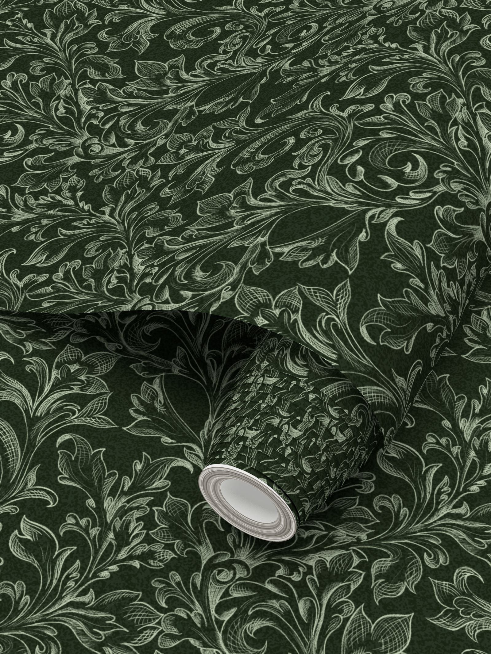 The Acanthus Trail - Forest Green