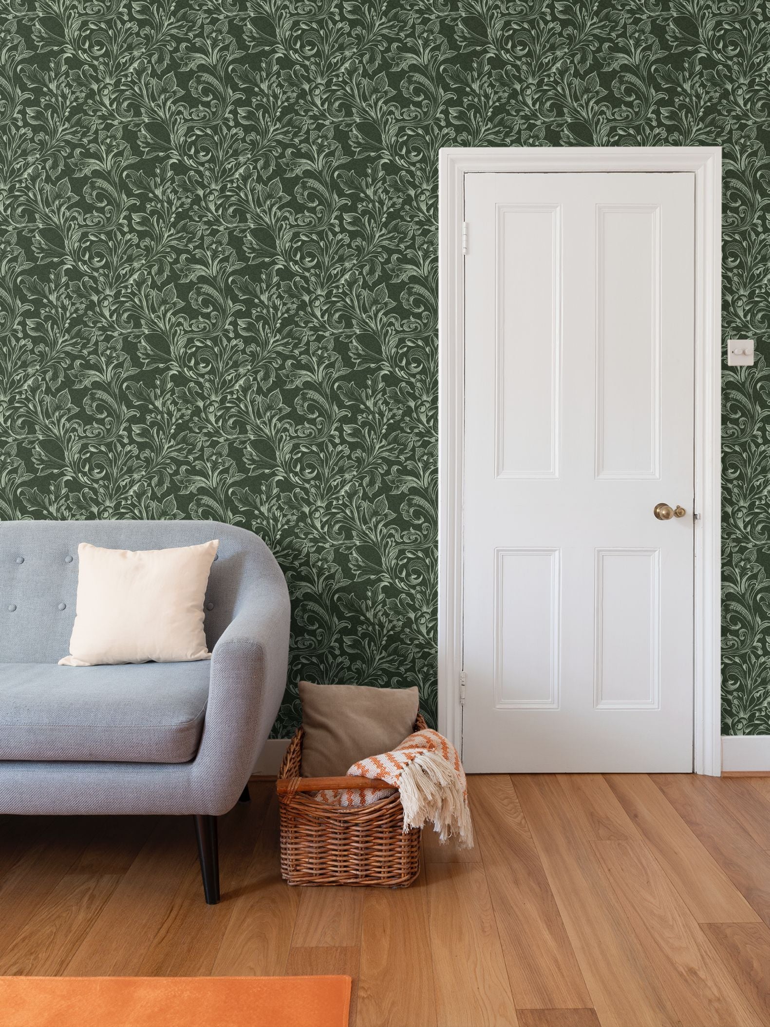 The Acanthus Trail - Forest Green