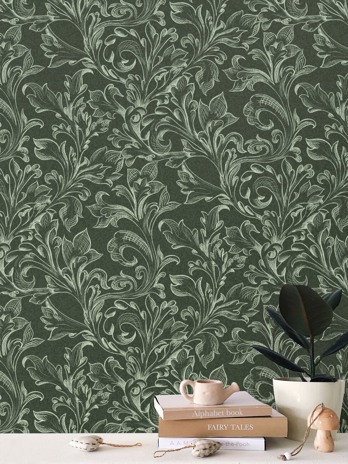 The Acanthus Trail - Forest Green