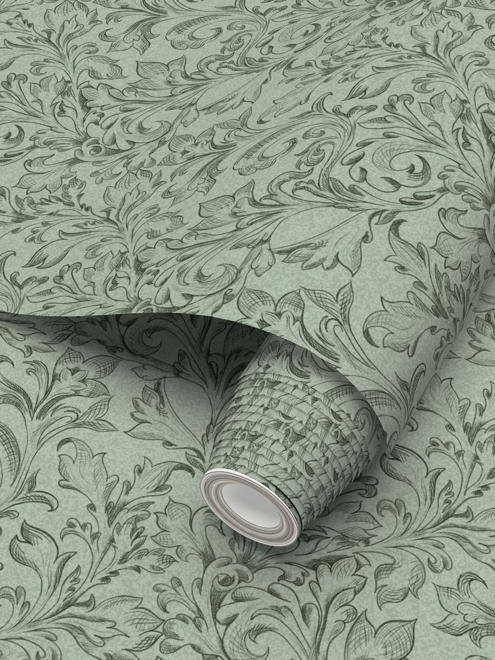The Acanthus Trail - Sage Green