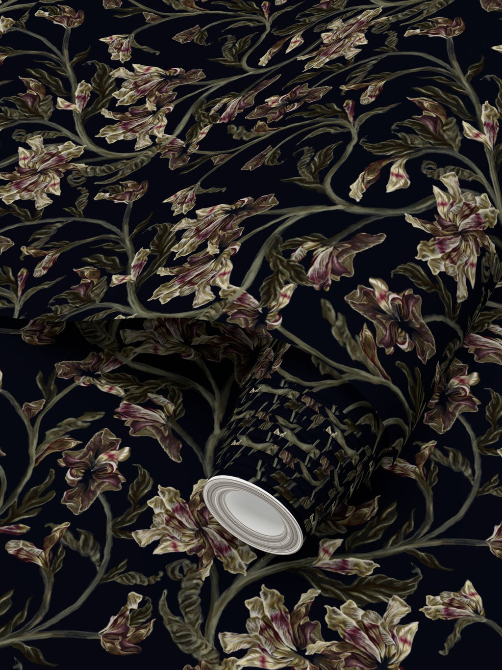 Daylillies in Dark Blue