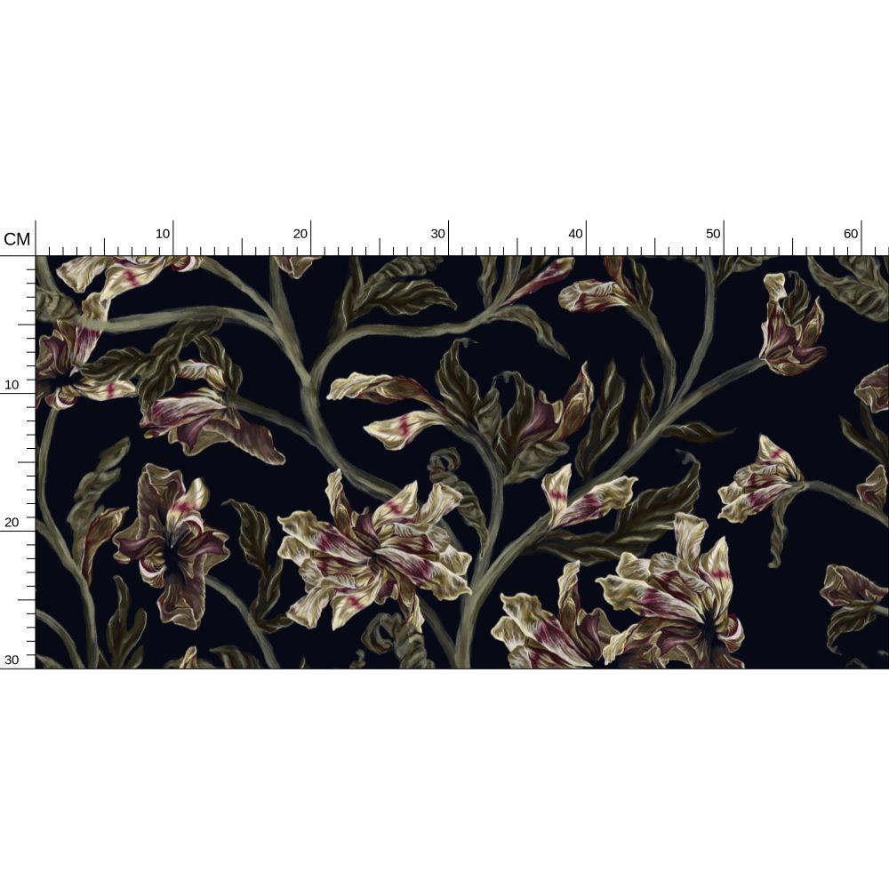 Daylillies in Dark Blue