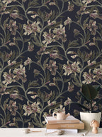Daylillies in Dark Blue