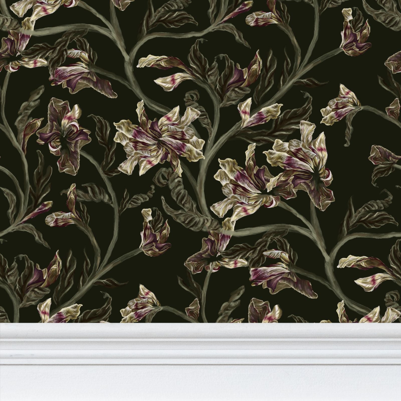 Daylillies in Forest Green