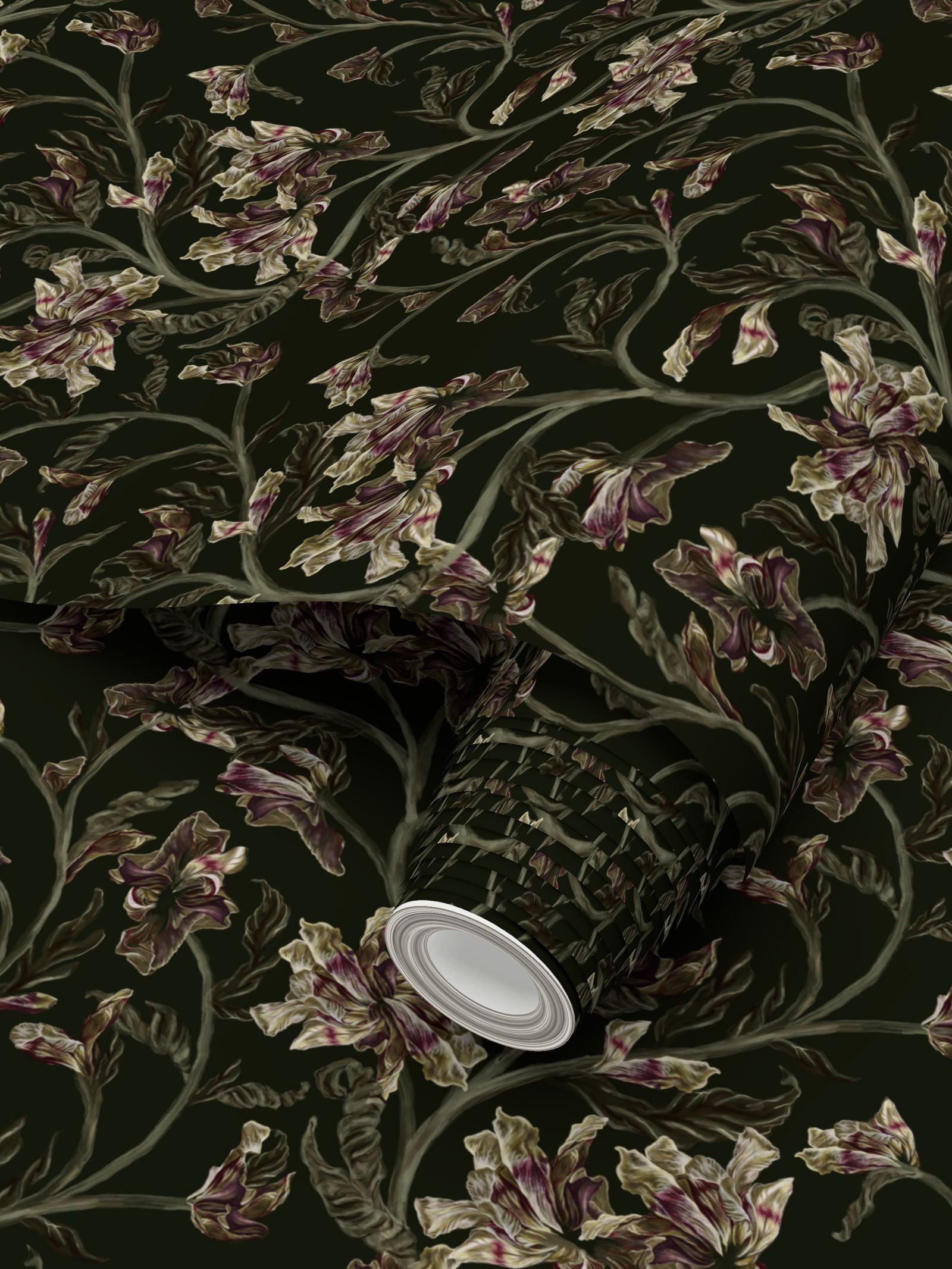 Daylillies in Forest Green