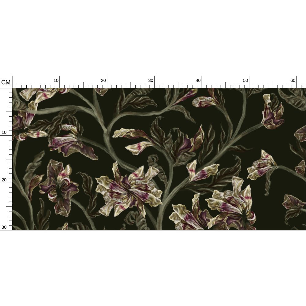 Daylillies in Forest Green