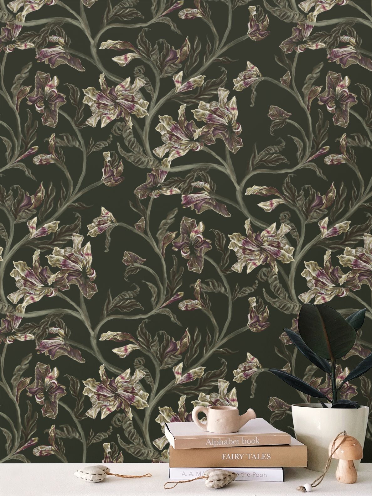 Daylillies in Forest Green