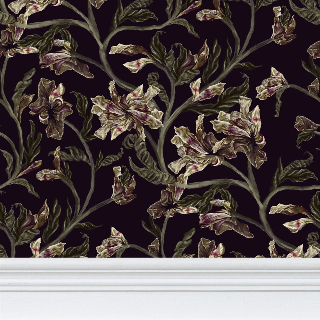 Daylillies in Black Magenta