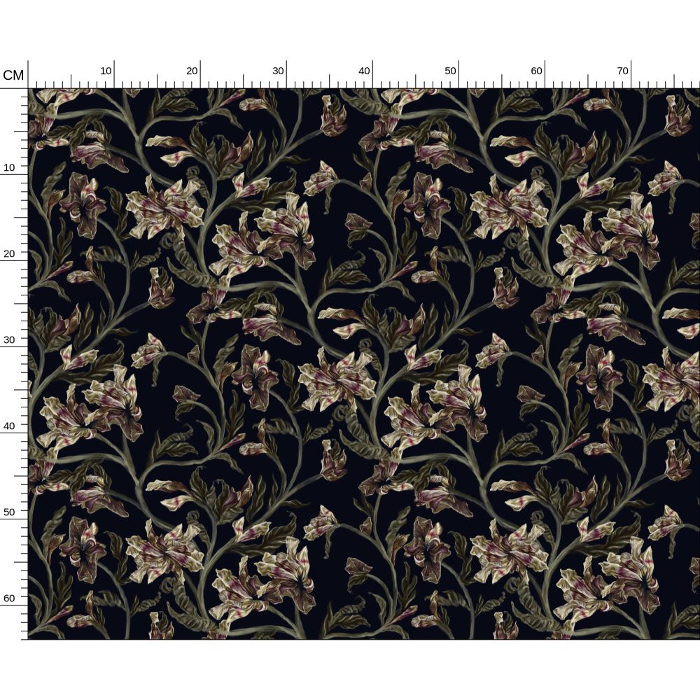 Daylillies in Dark Blue