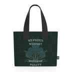 'Preach Without Words Of Purity" - Tote Bag
