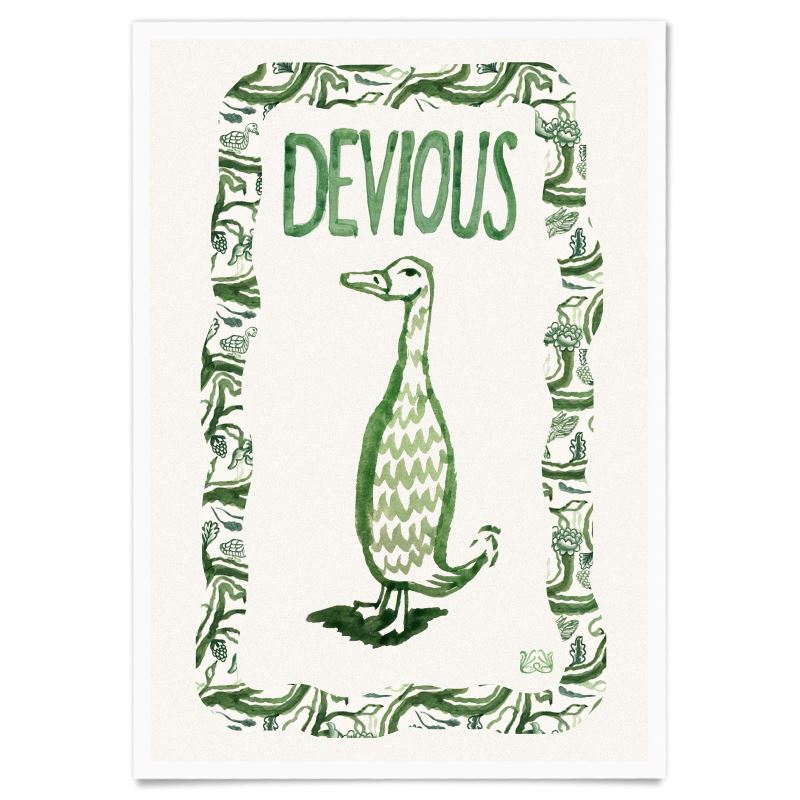 The Devious Duck Art Print