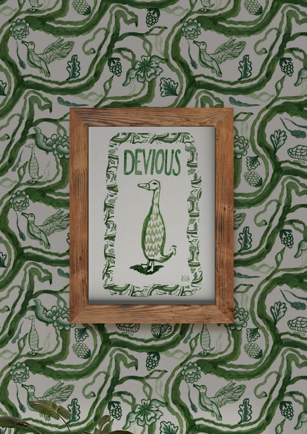 The Devious Duck Art Print