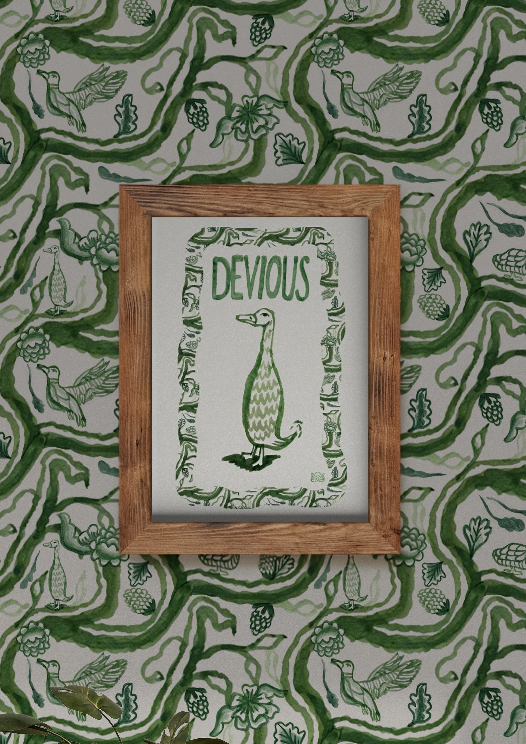 The Devious Duck Art Print